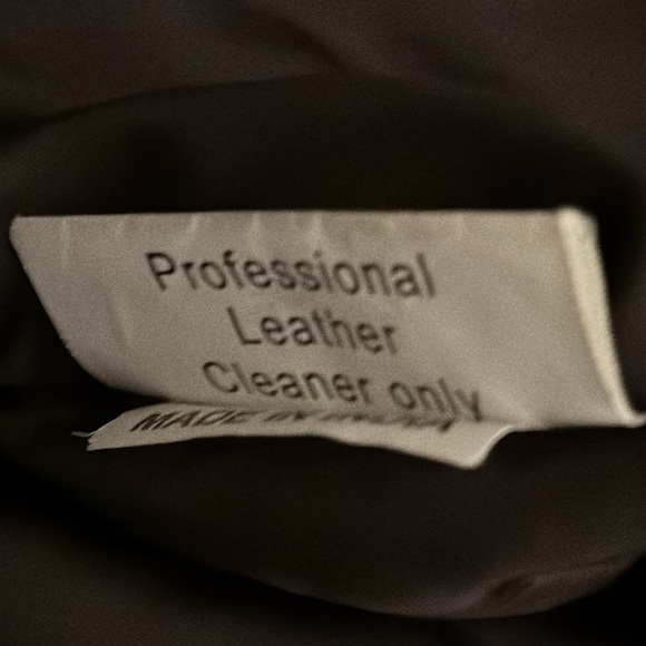 MISSANI Le Collezioni Brown Leather Jacket Coat Lambs Size M Moto Soft Oversized - Picture 7 of 8